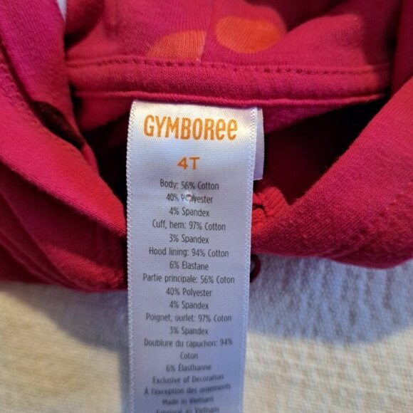 Gymboree girls size 4T pink Winter Wonderland zip up sweatshirt, gingerbread - Picture 4 of 4
